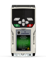 Variador de velocidad Unidrive M400.  0.33HP - 150HP (0.25kW - 110kW) - Variador de facil configuracion y diagnosticos por Keypad, mas programacion de PLC Codesys integrado