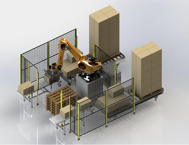 Empaque de productos robotica industrial - Hurtado Rivas