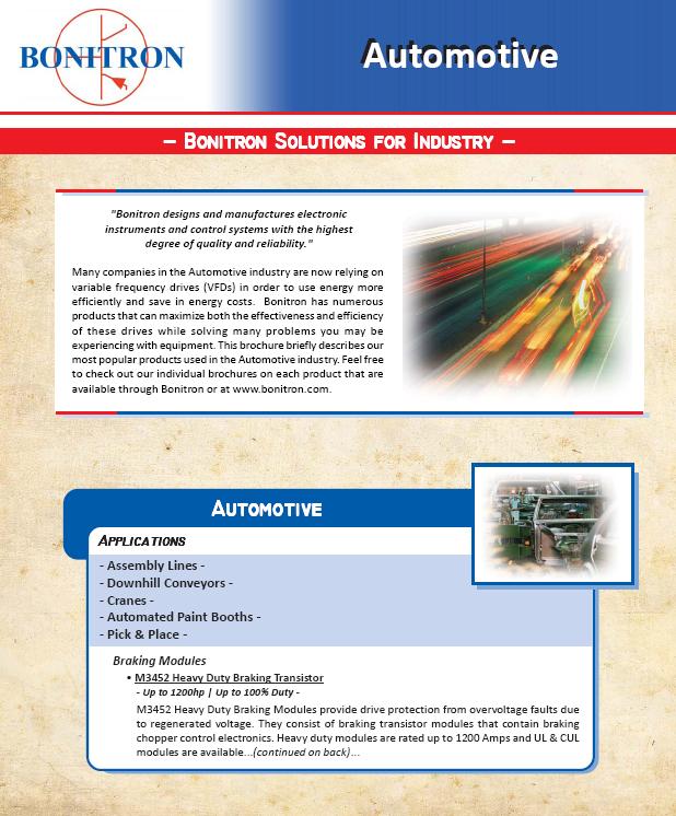 Aplicaciones de Bonitron para Automoviles