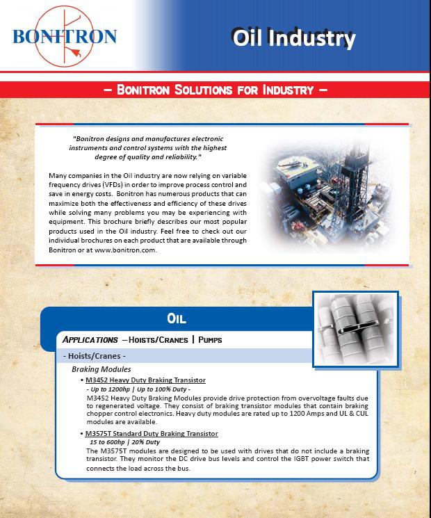 Aplicaciones de Bonitron para Petroleo y gas