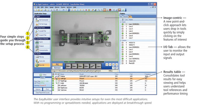 EasyBuilder:  Software de programacion camaras In-Sight Micro